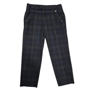 Anthropologie Cartonnier Plaid Trouser Crop Pants Women's Sz 6